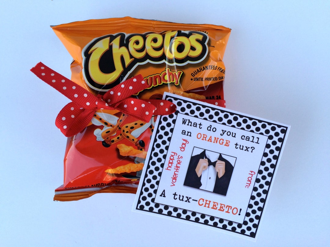 INSTANT DOWNLOAD the Joke-ster Valentine Printable Card Tag Cheetos ...