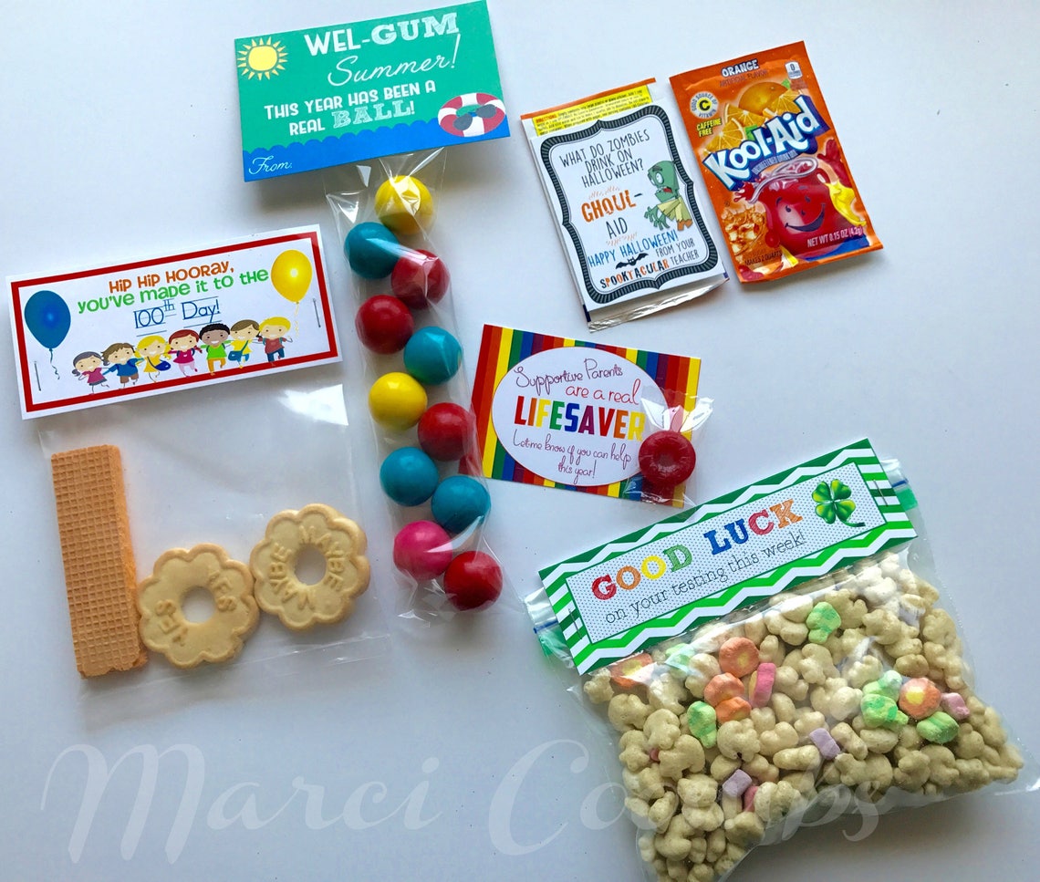 INSTANT DOWNLOAD for Student Gifts Treats Printables for the - Etsy