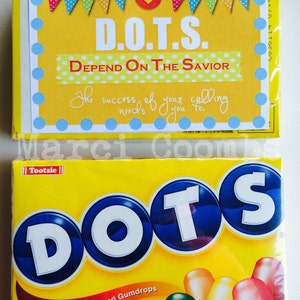 INSTANT DOWNLOAD LDS Dots Handout Depend on the Savior Magnify Your ...