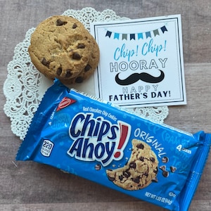 DIRECT DOWNLOAD Vaderdagkaarten Afdrukbare tags Geschenken Gunsten Papa Chips Doritios Traktaties Feestafdeling Opa Oom Broer Koekjes Ahoy