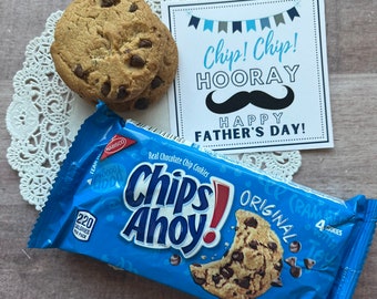 INSTANT DOWNLOAD Father's Day Cards Printable Tags Gifts Favors Dad Chips Doritios Treats Party Ward Grandpa Uncle Brother Cookies Ahoy