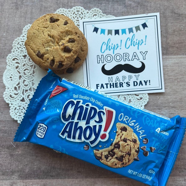 INSTANT DOWNLOAD Father's Day Cards Printable Tags Gifts Favors Dad Chips Doritios Treats Party Ward Grandpa Uncle Brother Cookies Ahoy