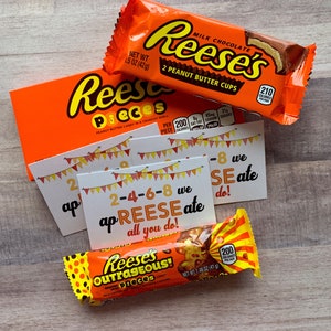 INSTANT DOWNLOAD Reese's Bar Appreciation Printables Tags Gifts Treats ...