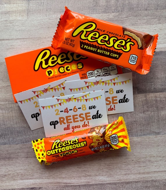INSTANT DOWNLOAD Reese's Bar Appreciation Printables Tags - Etsy Israel