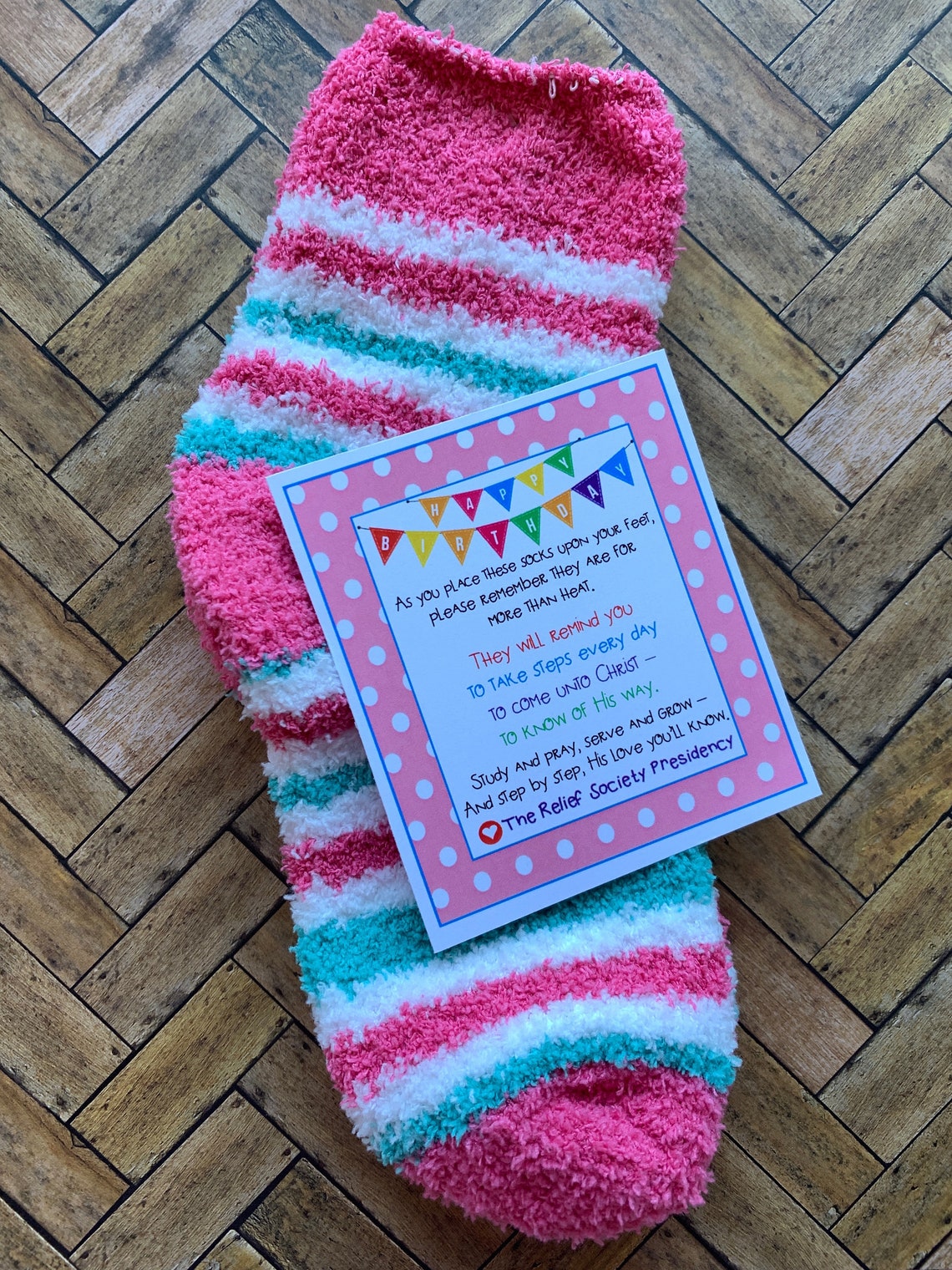 INSTANT DOWNLOAD Birthday Socks Fuzzy Feet Tags Cards Relief Etsy