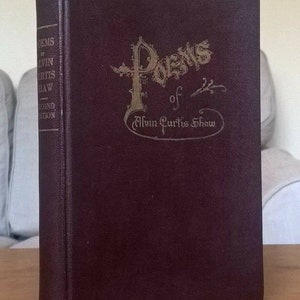 Poems of Alvin Curtis Shaw 1920 w signed handwritten poetry & christmas card