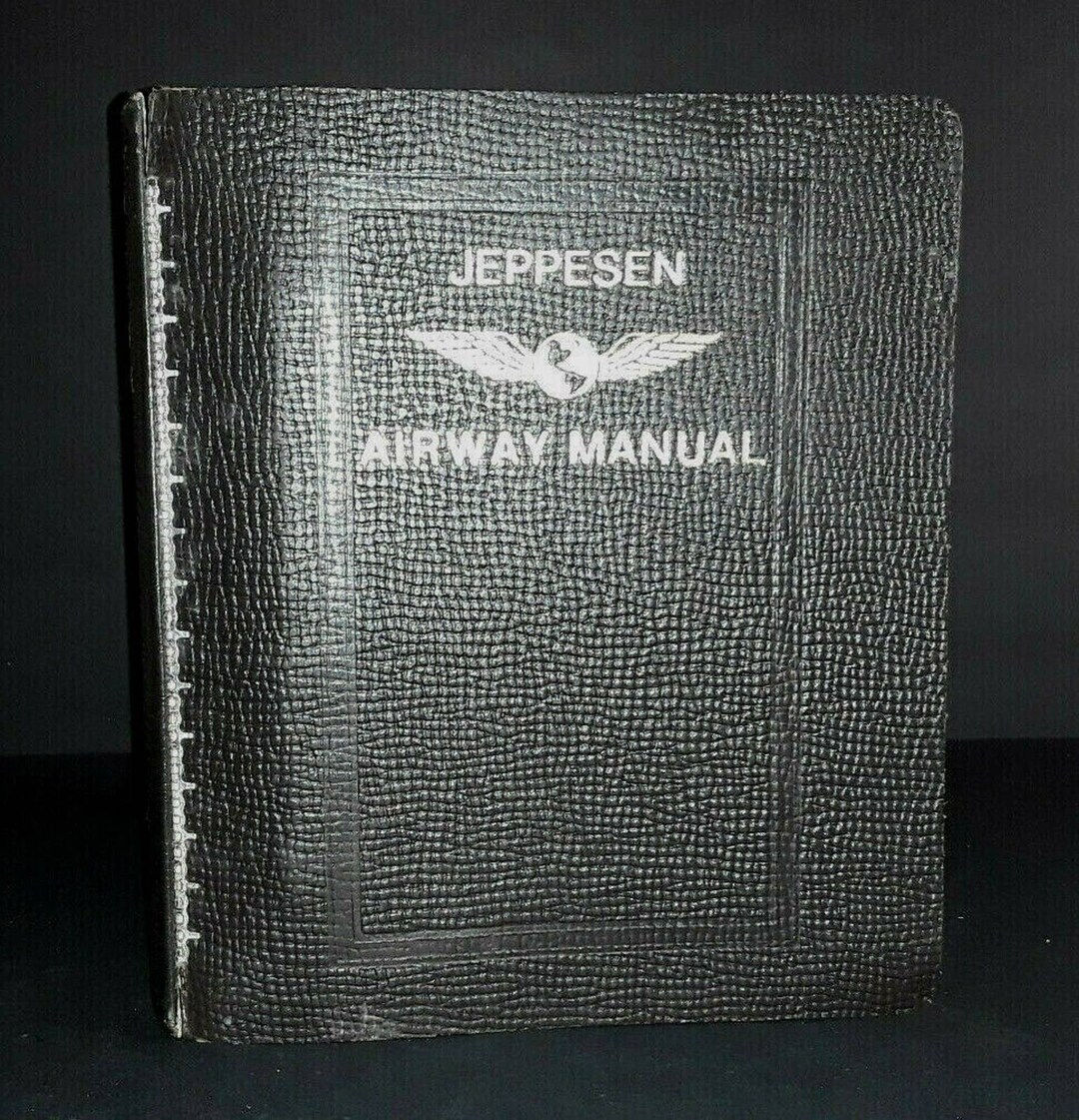Jeppesen Flight Operations Airway Manual Southwest U.S. genuine Leather ...