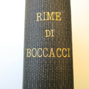 OPERE VOLGARI Giovanni Boccaccio VULGAR Works poetry