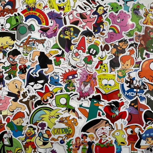 90's Cartoon Stickers 50 Random Pack FREE Shipping - Etsy 90's Cartoon Stickers 50 Random Pack FREE Shipping - Etsy