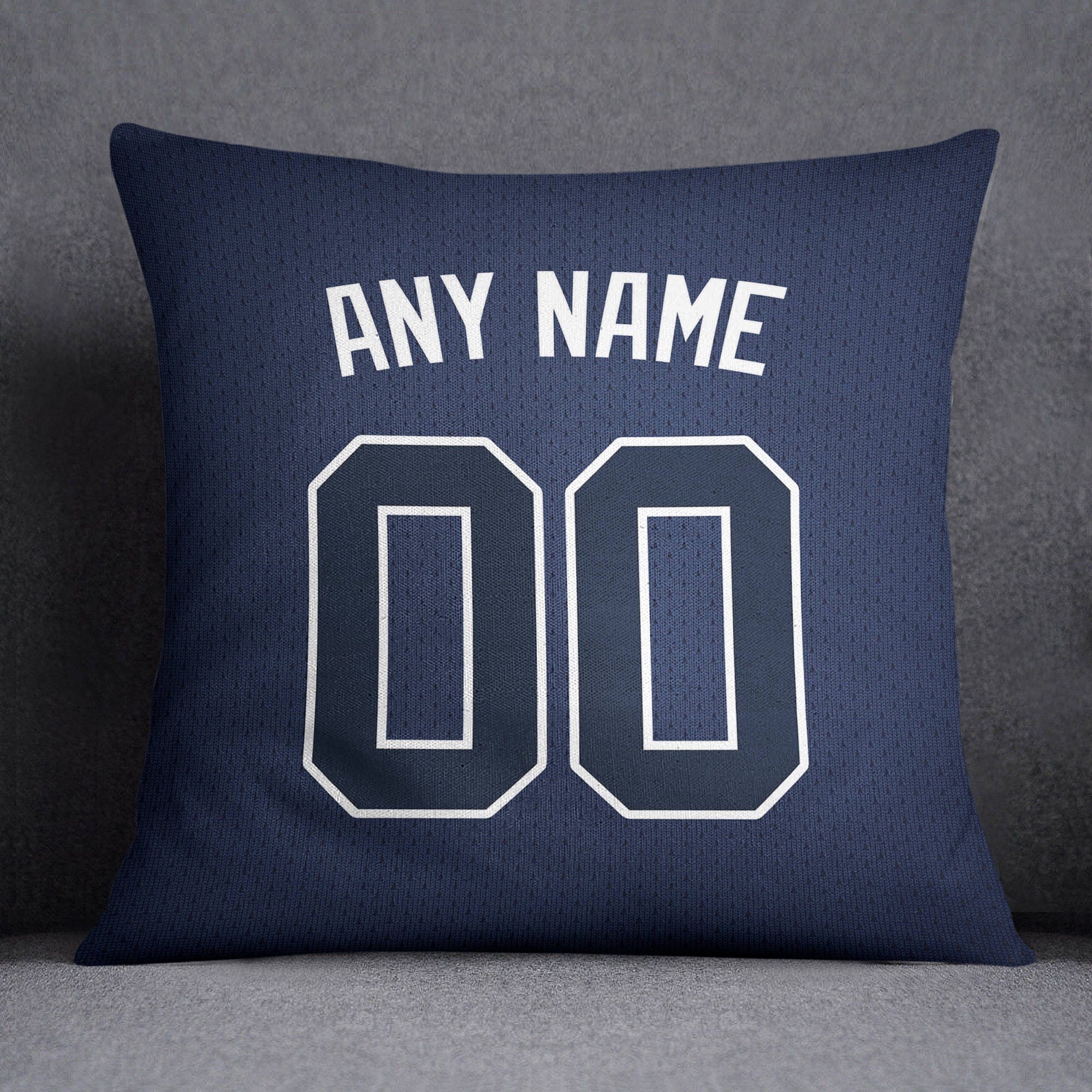 Atlanta Braves Custom Baseball Pillow Front and Back 18 x 18 Etsy