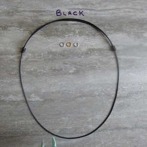1,5 mm verstelbare glijdende knoop waxkoord ketting/choker.