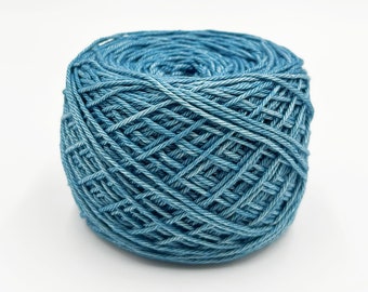 Natural Dyed Yarn - DK Pima Cotton - Indigo Light