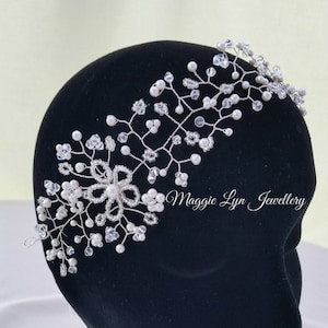 Bridal hair vine, Wedding hair vine, Bridal headpiece, Bridal hair piece, Wedding hair accessories, Pearl hair vine, Bridal hair accessories
