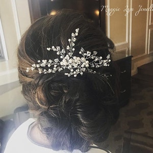 Bridal hair accessories  - Bridal hair piece - Bridal headpiece, crystal headpiece, Silver hair piece, wedding hair piece, wedding headpiece