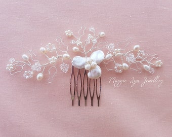 Peine de pelo nupcial - Peine de pelo de boda, accesorios para el cabello de boda, peine de pelo de perla, clip de pelo de damas de honor, accesorios para el cabello de novia, clip de novia