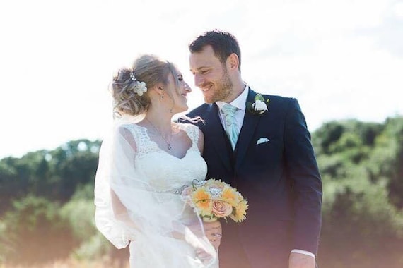 Flower Bridal Headpiece - Wedding Headpiece - Flower Hair  display picture 3