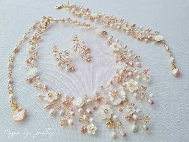 Gold Bridal Jewellery Set Gold Jewelry Set Bridal Jewelry Etsy UK