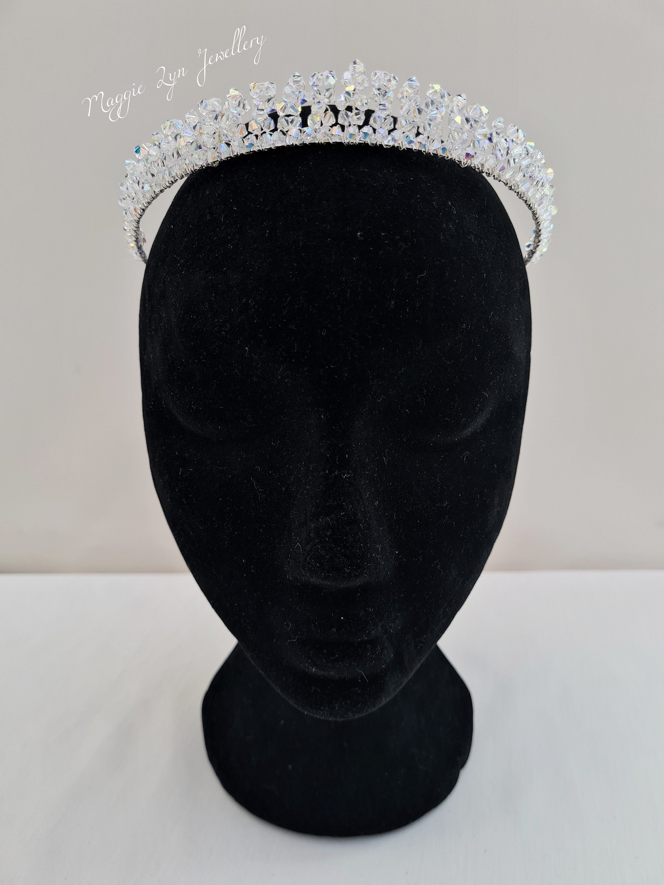 Crystal Iconic Full Crown Tiara Silver / AB 17104abs - AB Arch Full Crown - 4 main image 3