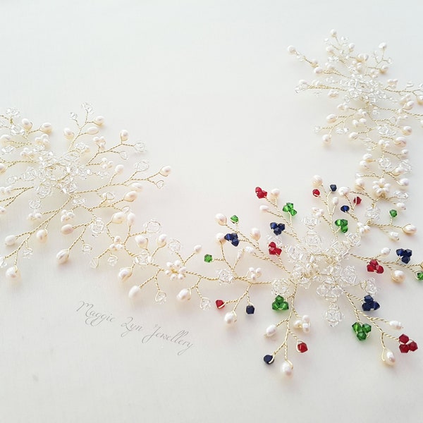 Snowflake Hair Piece Etsy