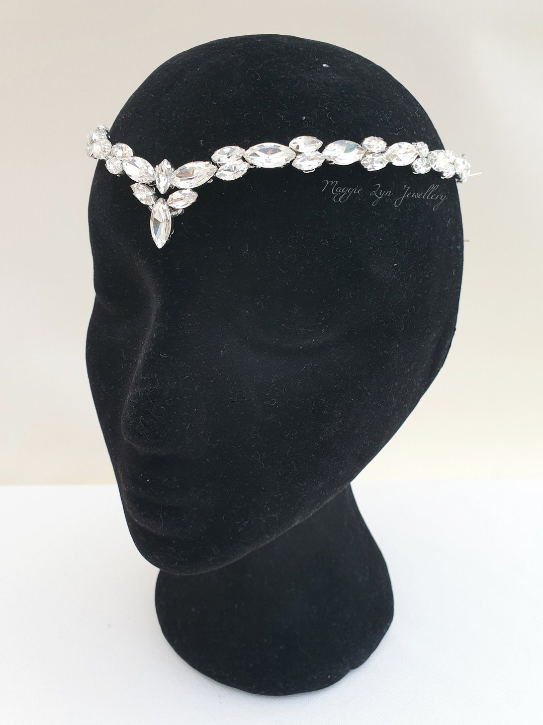 NYGGTYK Hochzeits Tiara Mit Ohrclips - Kristall Stirnband Brautschmuck