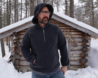 Eddie Bauer Hooded Fleece Jacket. Made in Canada. Super Soft! Medium. See Item Details.