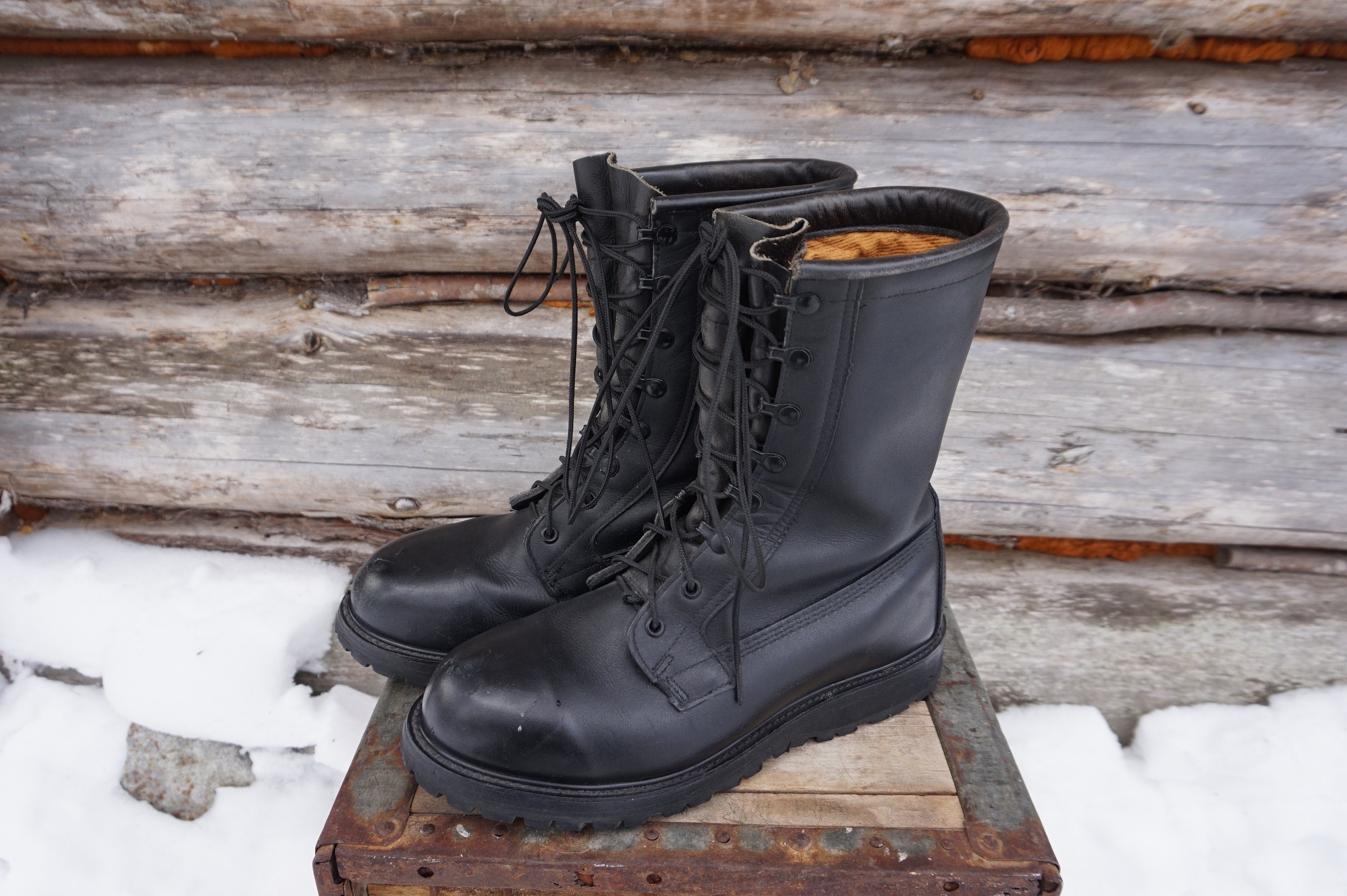 warm combat boots
