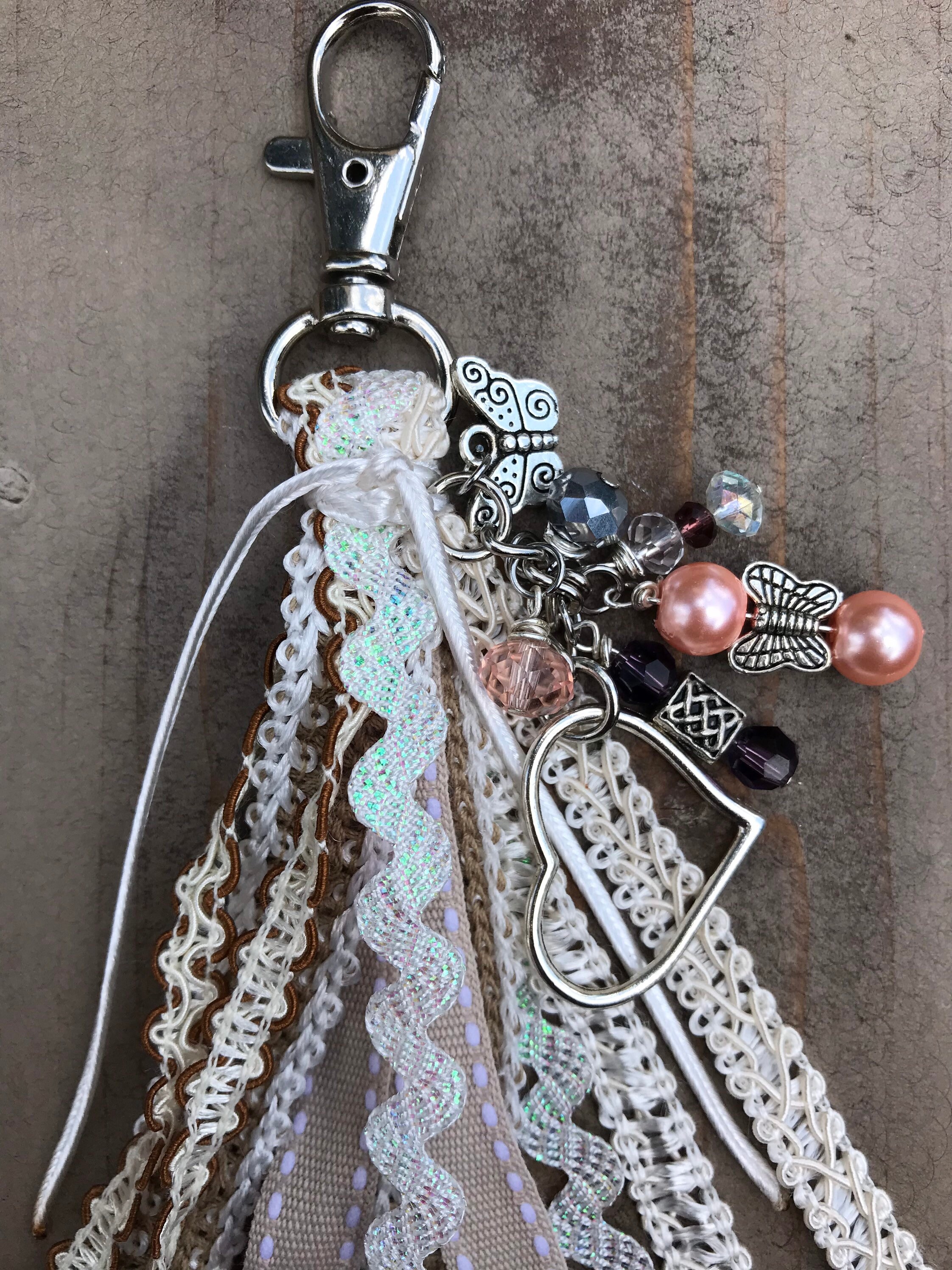 Zipper Pull Zipper Charm Ribbon Zipper Pull Tassel Purse Etsy