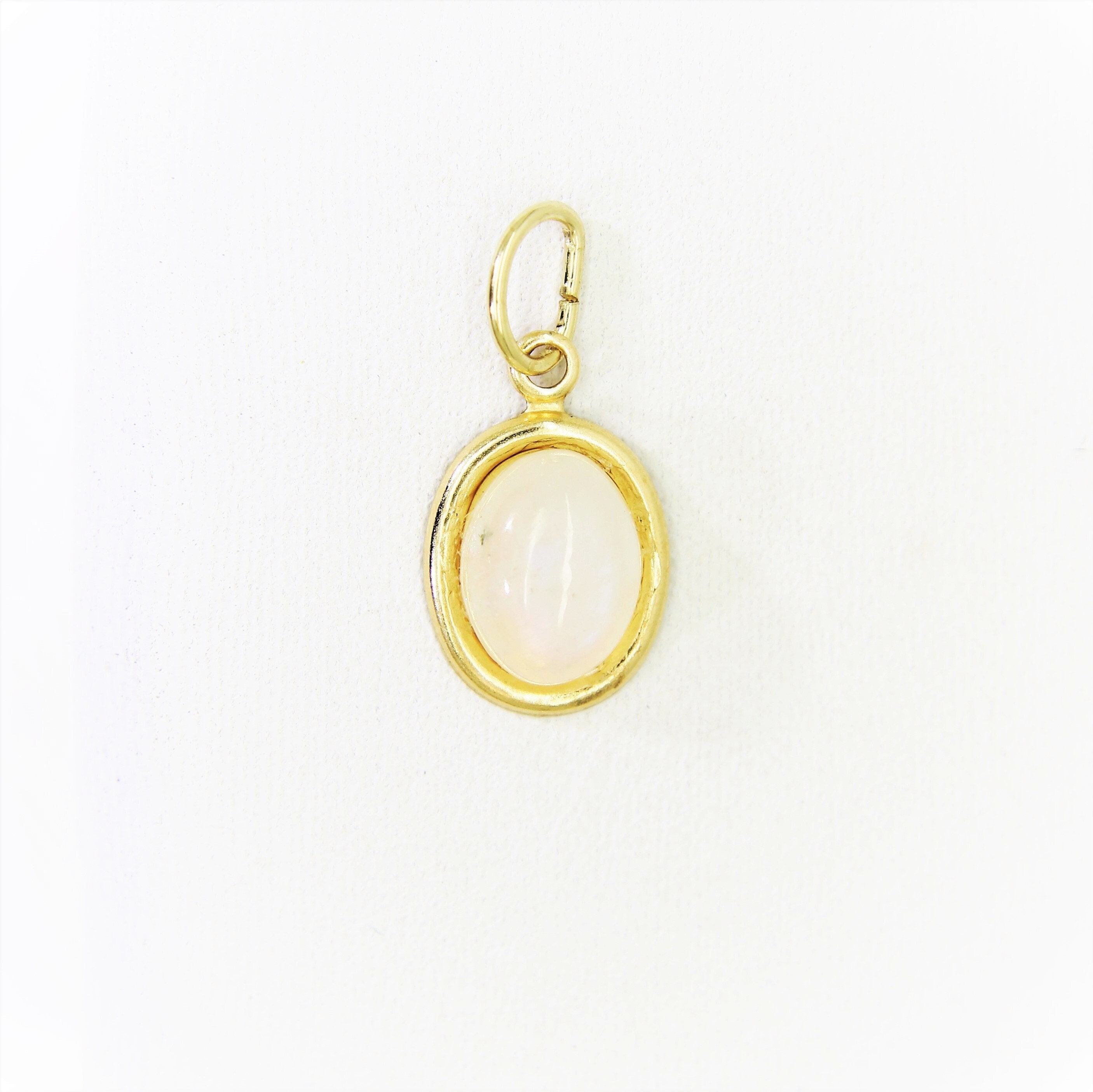 9ct Gold Natural Rose Quartz Pendant - Etsy