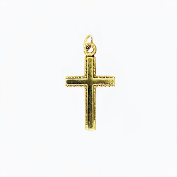 9ct Yellow Gold Cross Pendant | Etsy 