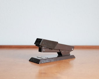 Vintage Stapler - Bates - Brown and faux wood