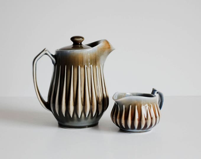 Porcelain Teapot And Creamer James Borsey For Wade Irish Porcelain Etsy
