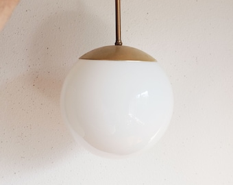 Midcentury Hanging Light Globe Pendant