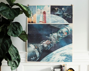 Nasa Apollo- Soyuz test project poster