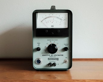 1960's Voltmeter by Boomtron Electronics / Industrial Decor / MCM / Vintage Science Retro Tech