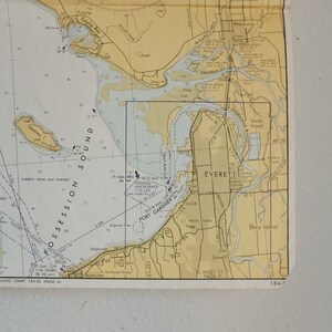 Vintage Map Straight of Juan De Luca image 3