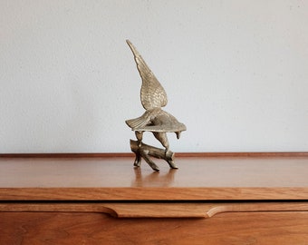 Vintage Brass bird on a branch