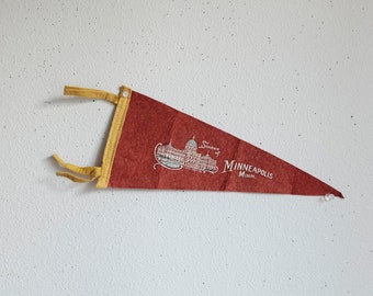 Vintage Small Pennant Souvenir of Minneapolis Minn.