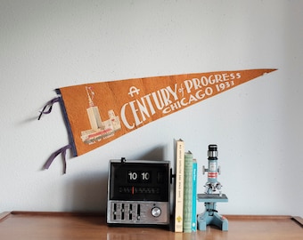 Vintage Pennant A century of Progress Chicago 1933