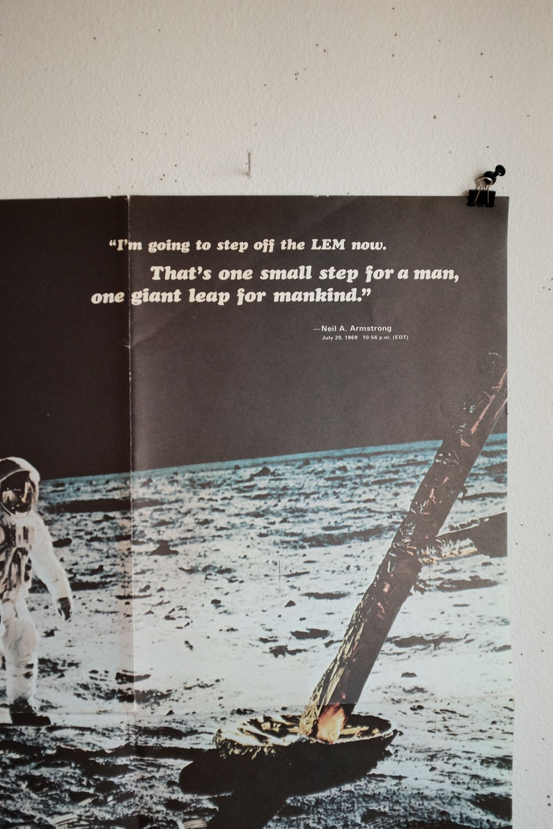 NASA 1969 One Small Step for Man poster image 4