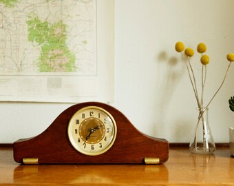 Mid Century Wood Clock - Seth Thomas