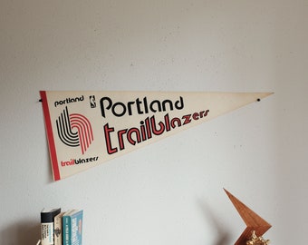 Vintage Pennant Portland Trailblazers