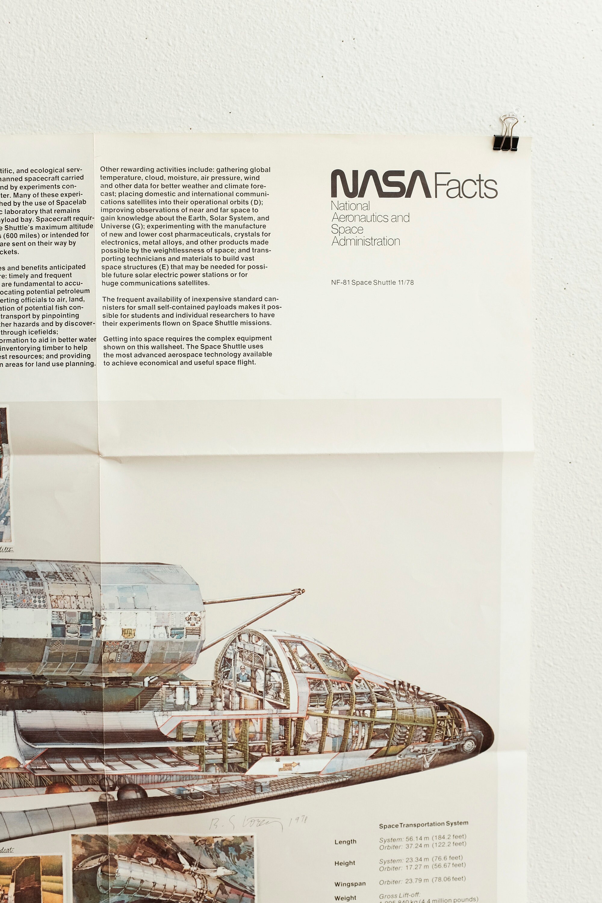 1978 Nasa Space Shuttle Poster - Etsy
