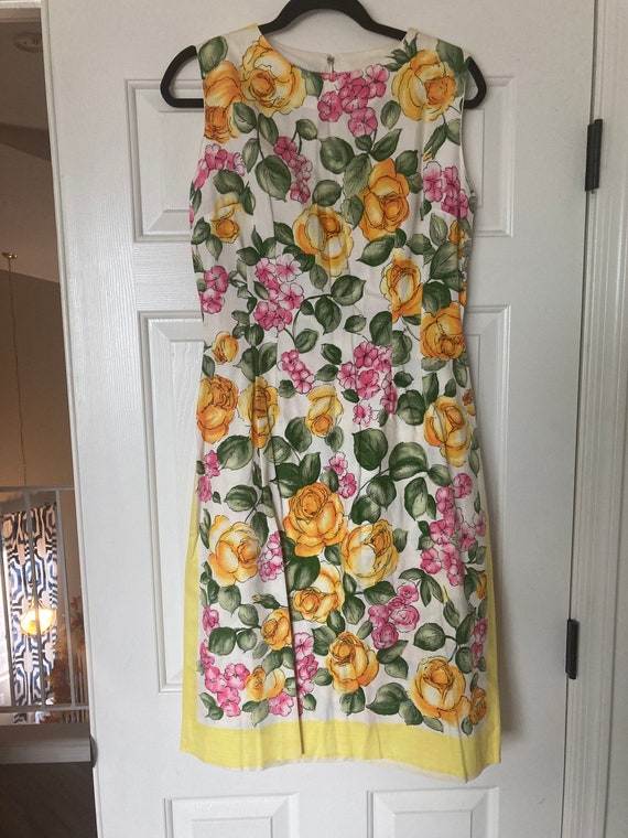 1960’s homemade floral wiggle dress.