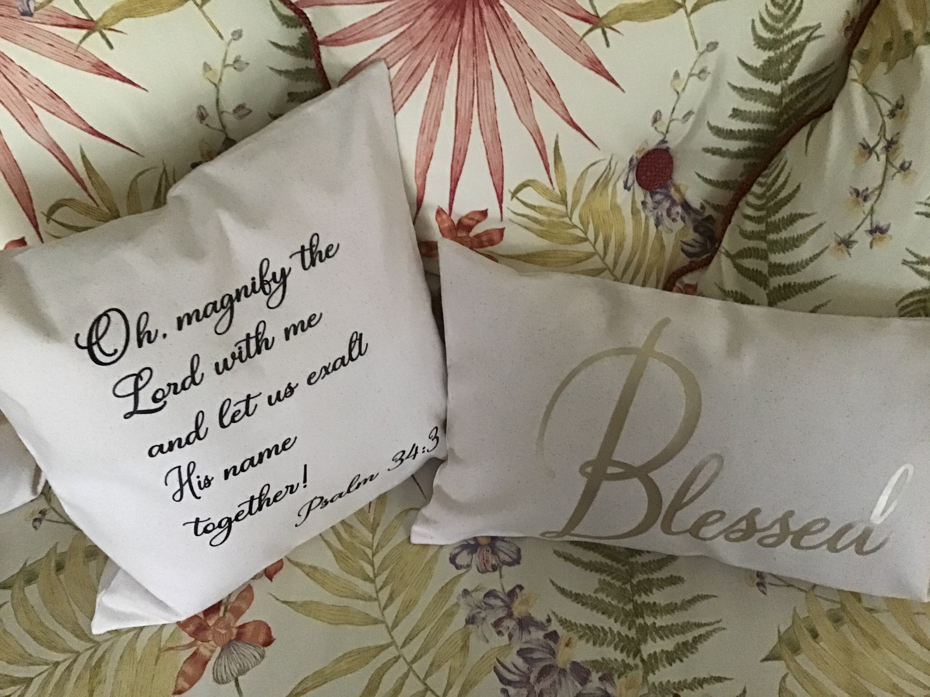 Blessed Pillow/Prayer Pillow/Birthday Gift/Housewarming Gift/Wedding