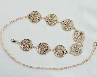 Boho Moon & Star Chain Belt: Celestial Waist Jewelry - Etsy