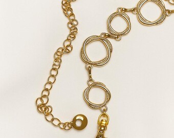 Women Waist Chain Belt Alloy Adjustable Gold Silver Link Fashion Accessory Amazon.com: Chain Belts for Women Fashion Plus Size Waist  main image 3