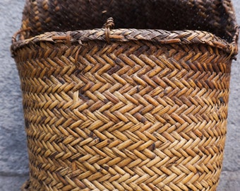 Ancient ethnic basket. Indonesia