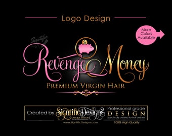 Hair Extensions Logo Hair Business Brand Hair Logo Hair Etsy