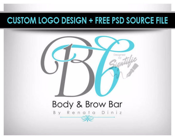 Elegant Makeup Artist Logo Custom Salon Logo Make Up Artistry Logo