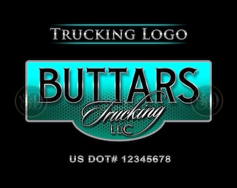Custom Trucking Company Logo Design